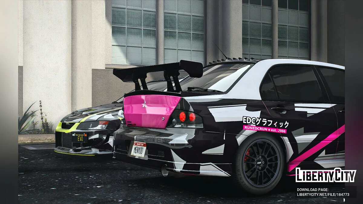 Mitsubishi Lancer Evolution IX livery 4K 1.0 / GTA 5