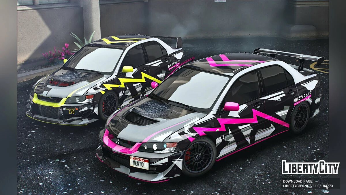 Mitsubishi Lancer Evolution IX livery 4K 1.0 / GTA 5