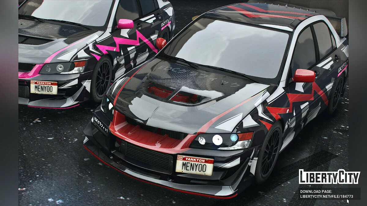 Mitsubishi Lancer Evolution IX livery 4K 1.0 / GTA 5