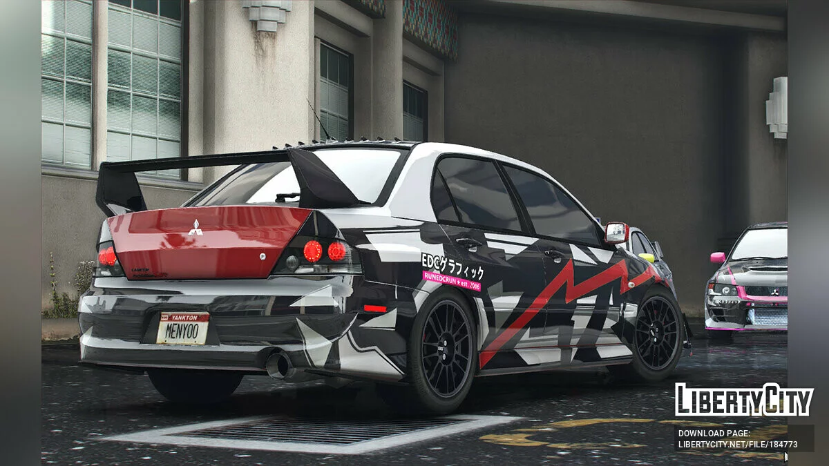 Mitsubishi Lancer Evolution IX livery 4K 1.0 / GTA 5