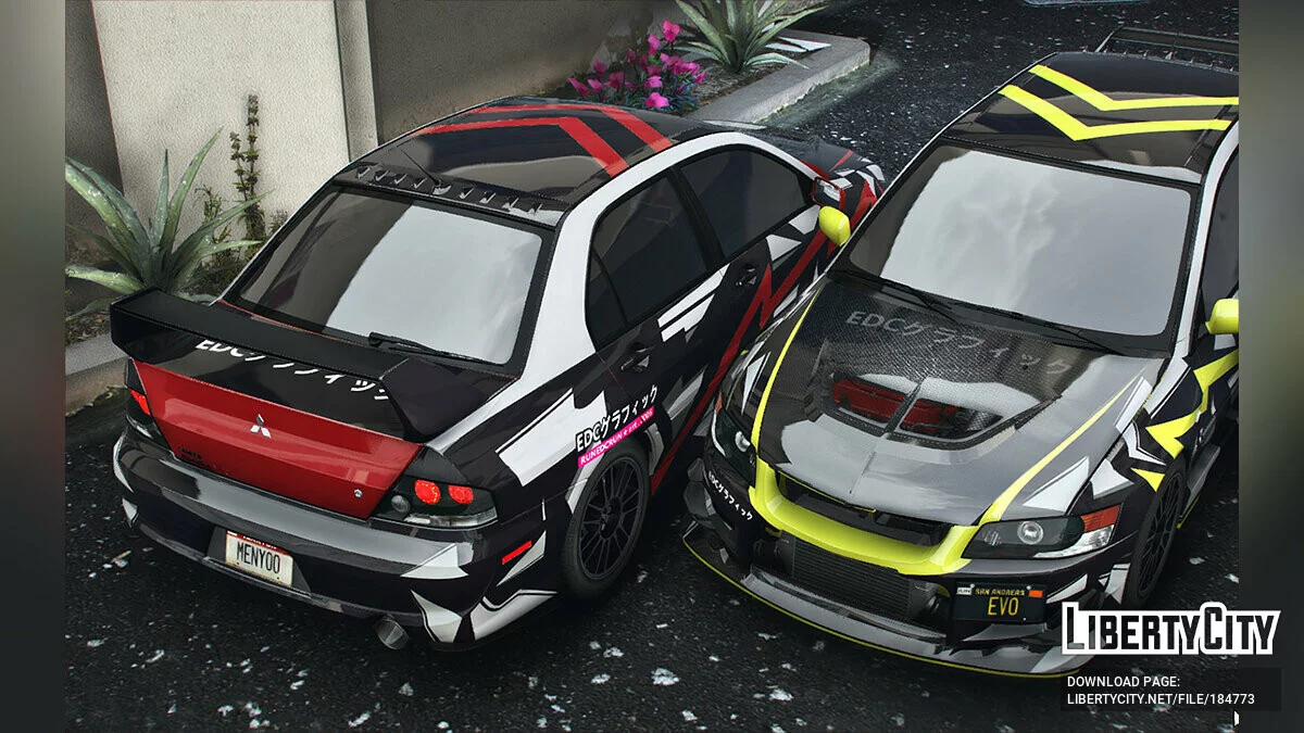 Mitsubishi Lancer Evolution IX livery 4K 1.0 / GTA 5