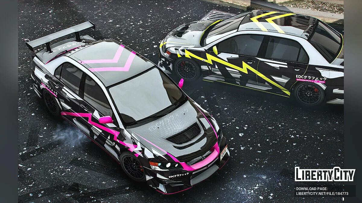 Mitsubishi Lancer Evolution IX livery 4K 1.0 / GTA 5