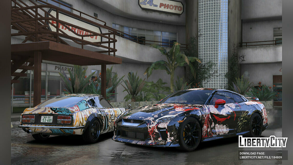 Скачать Nissan GTR Livery 1.0 для GTA 5