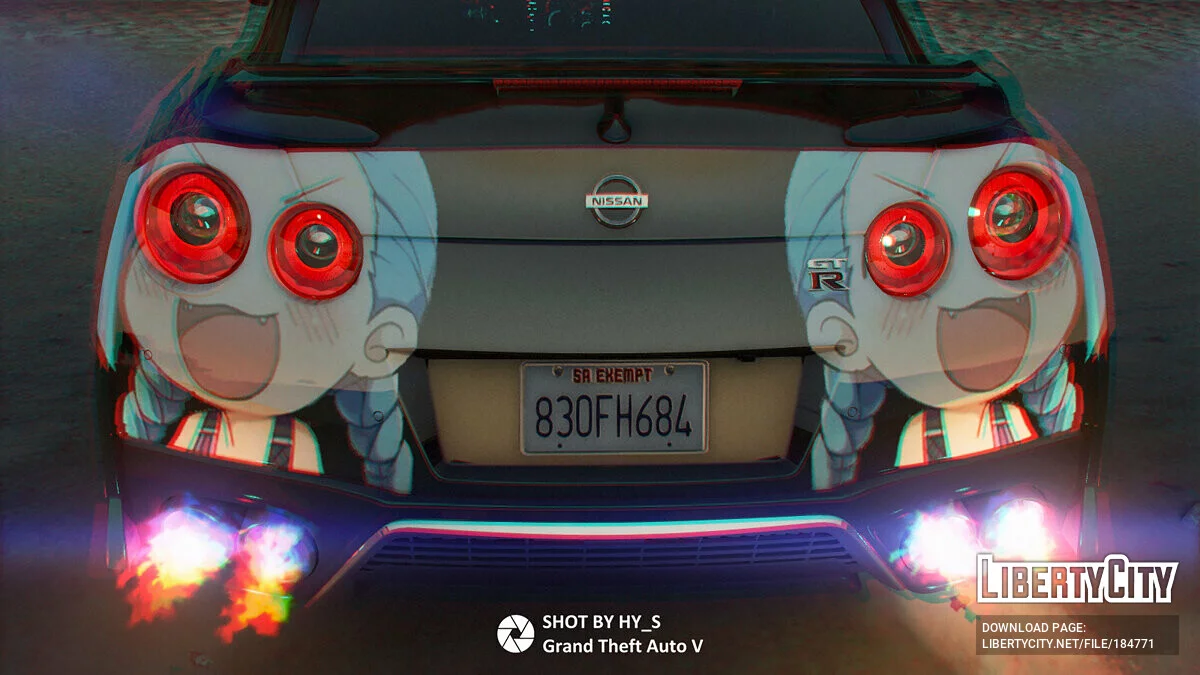 Nissan GTR Livery 4K 1.0 / GTA 5