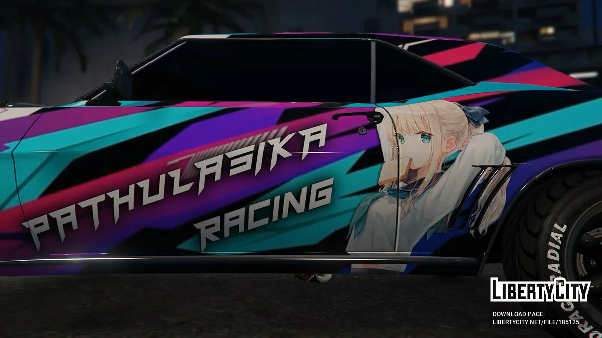 Pathulasika Racing Paintjob для Abolfazldanaee's Camaro SS 1969 1.0 / GTA 5