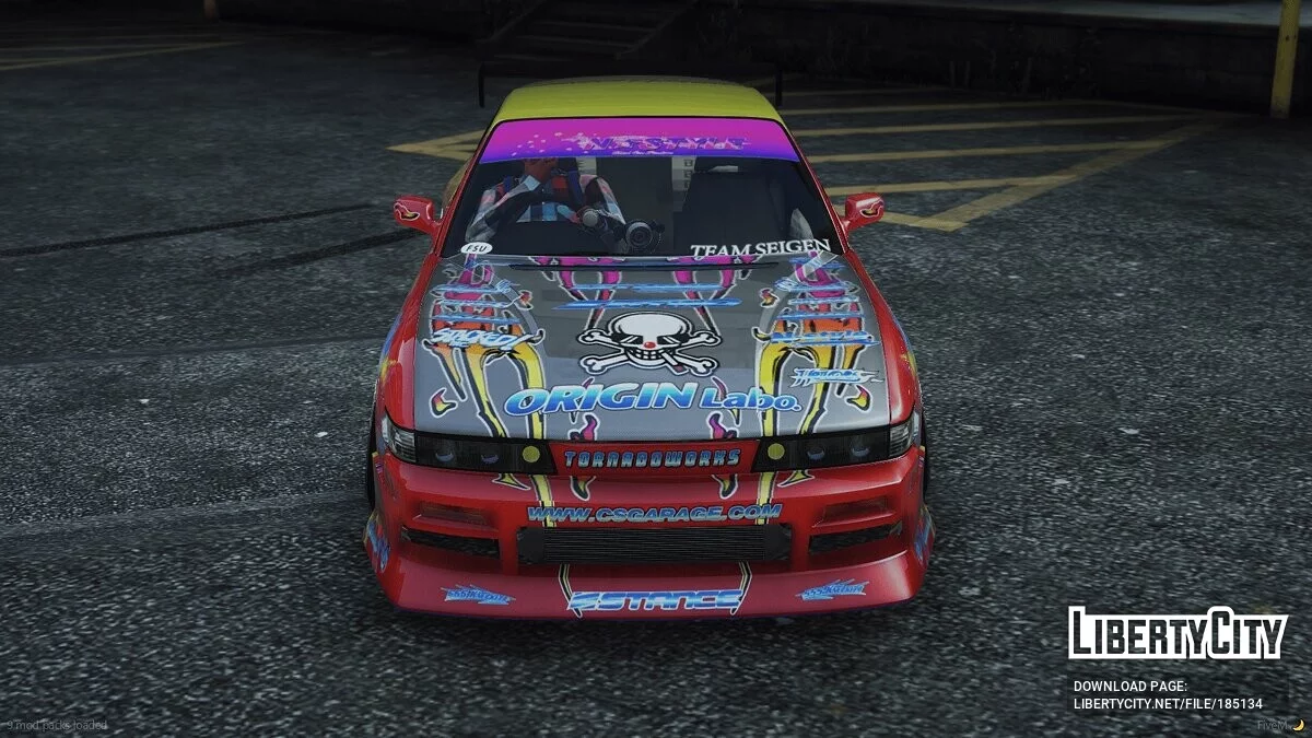 PinkStyle x C’s garage 2017 Paintjob Cereal's Nissan S13 1.0 / GTA 5
