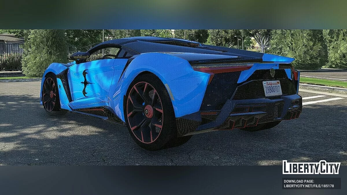 W-Motors Fenyr Supersport 2016 Dragon Yin Yang Livery / GTA 5