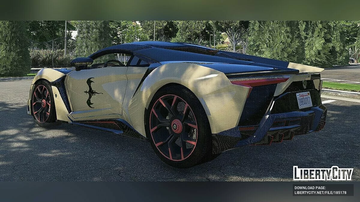 W-Motors Fenyr Supersport 2016 Dragon Yin Yang Livery / GTA 5