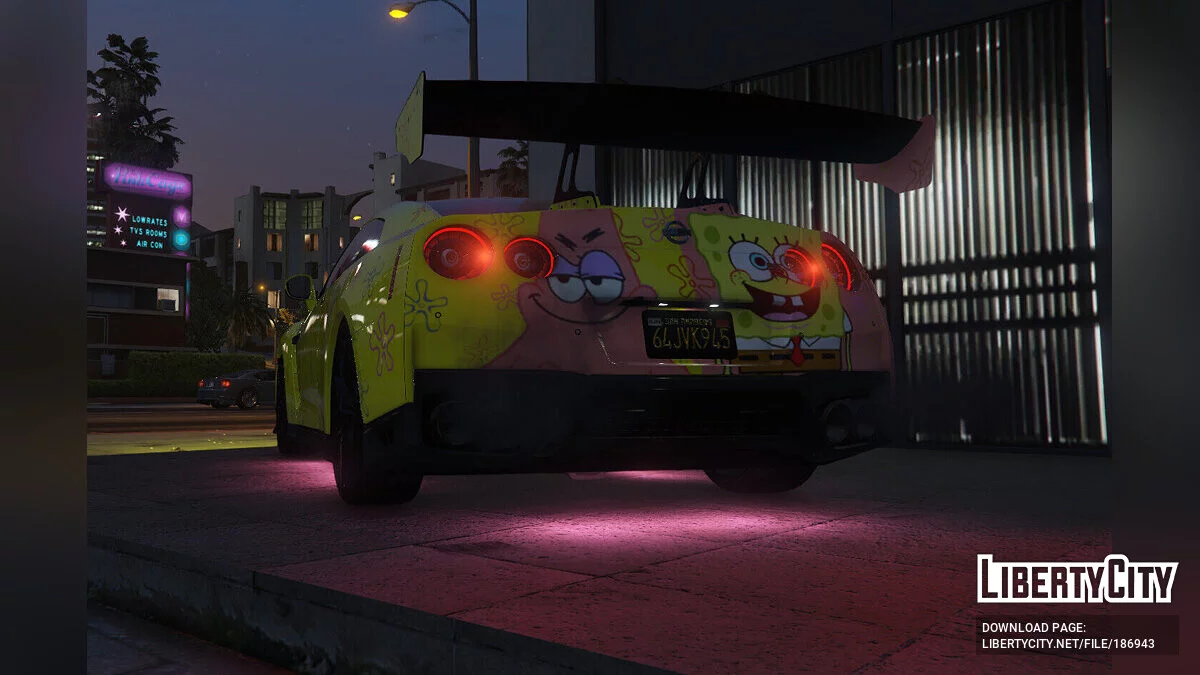 2017 Nissan GTR R35 Spongebob And Patrick Livery 1.0 / GTA 5