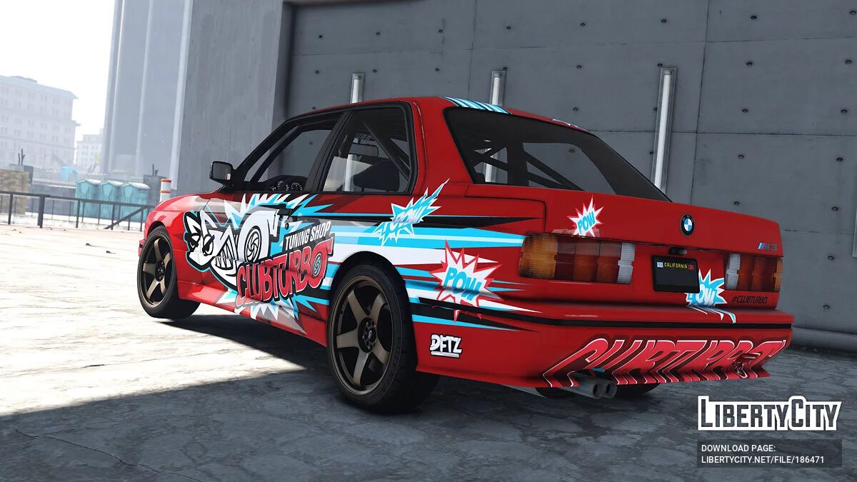 BMW M3 E30 1990 CLUBTURBO Vinyl 1.0 / GTA 5