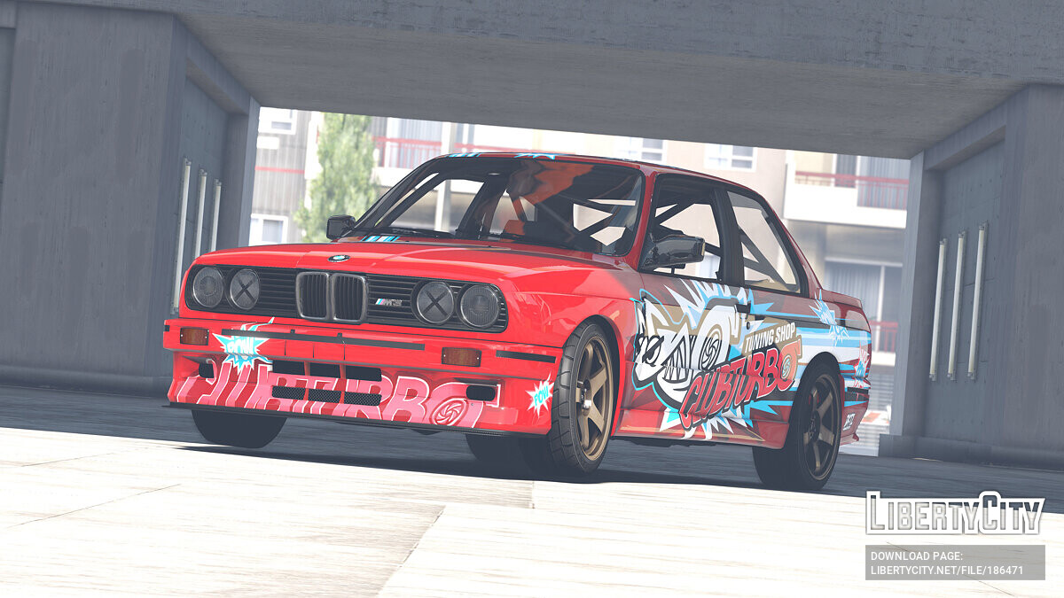 Скачать BMW M3 E30 1990 CLUBTURBO Vinyl 1.0 для GTA 5