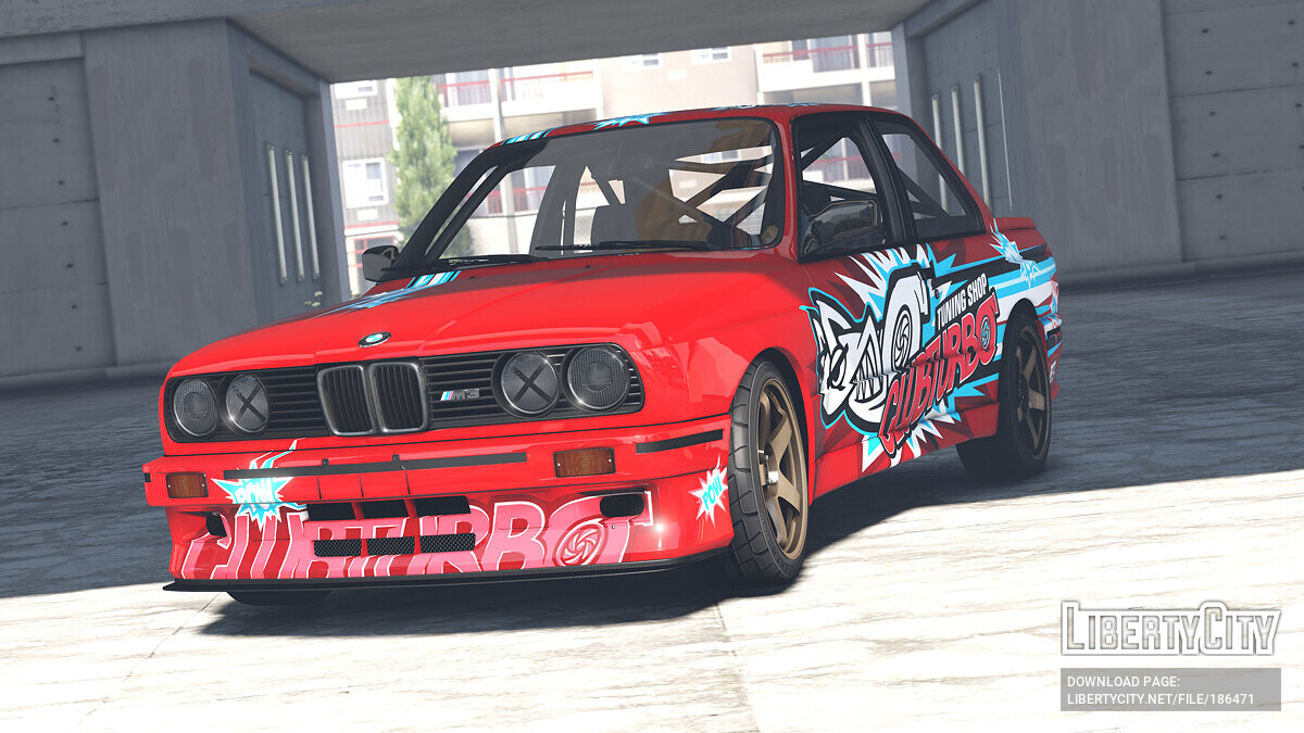 Скачать BMW M3 E30 1990 CLUBTURBO Vinyl 1.0 для GTA 5