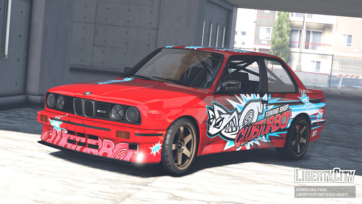 Скачать BMW M3 E30 1990 CLUBTURBO Vinyl 1.0 для GTA 5