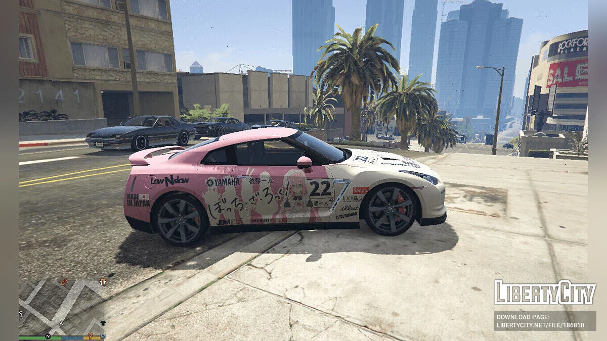 [Itasha] Nissan GTR R35 Bocchi The Rock 4K / GTA 5