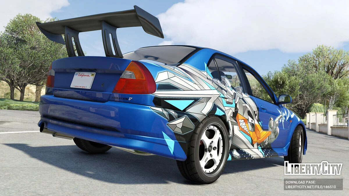 Mitsubishi Lancer Evo VI T.M.E (CP9A) Lightning Duck Vinyl 1.0 / GTA 5