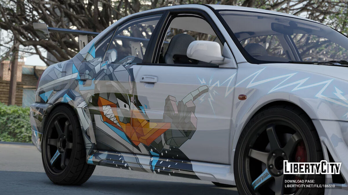 Mitsubishi Lancer Evo VI T.M.E (CP9A) Lightning Duck Vinyl 1.0 / GTA 5
