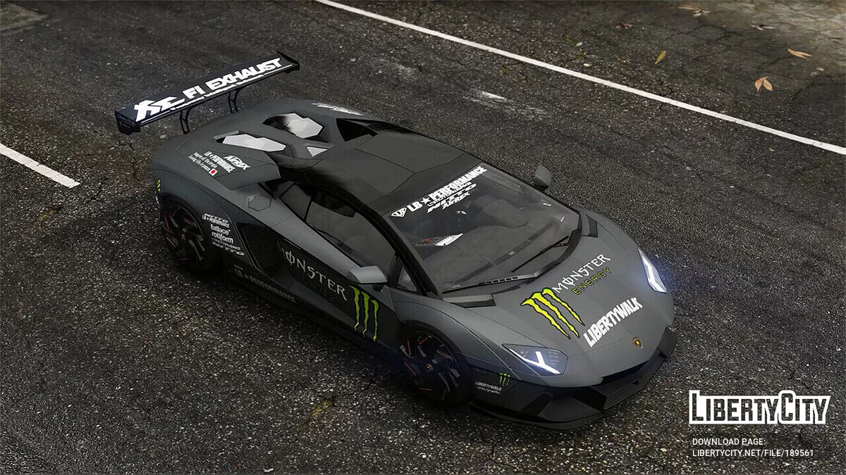 2013 Lamborghini Aventador LP700-4 Uniform-LB (Reference from Liberty walk Official) v1.2 / GTA 5
