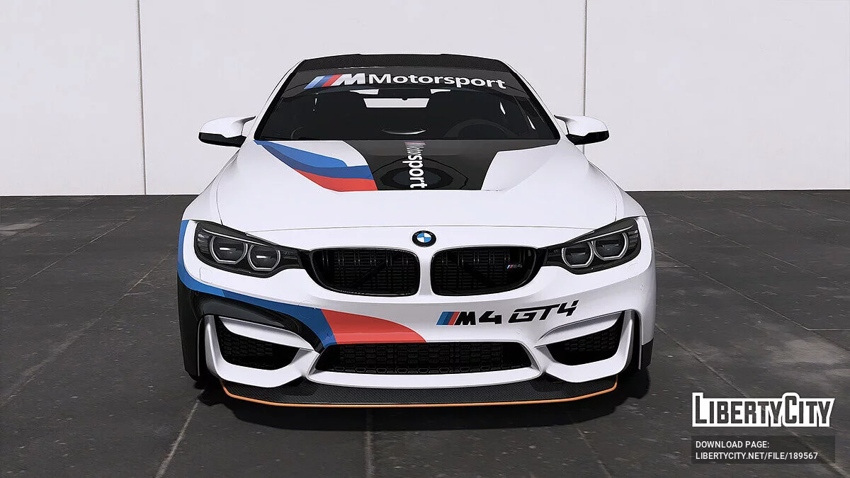 (2014 BMW M4 F82) M Motorsport BMW M4 GT4 livery v1.0 / GTA 5