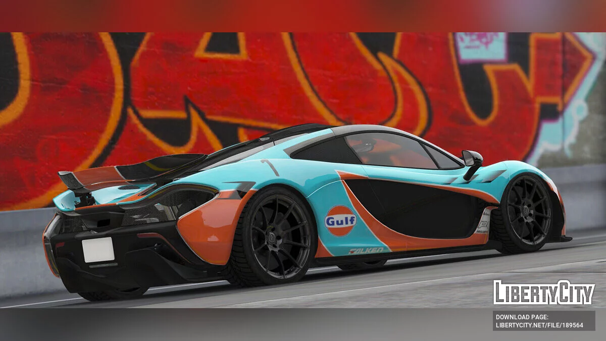 2014 McLaren P1-Uniform-GULF (Reference from FH3) v1.3 / GTA 5