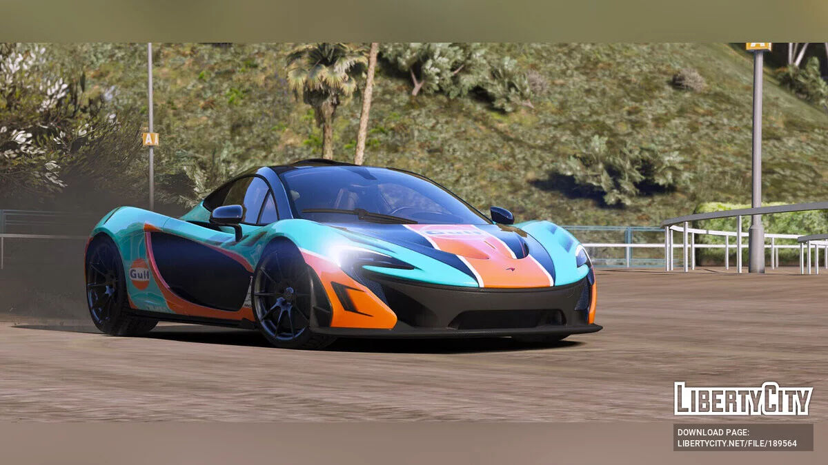 2014 McLaren P1-Uniform-GULF (Reference from FH3) v1.3 / GTA 5