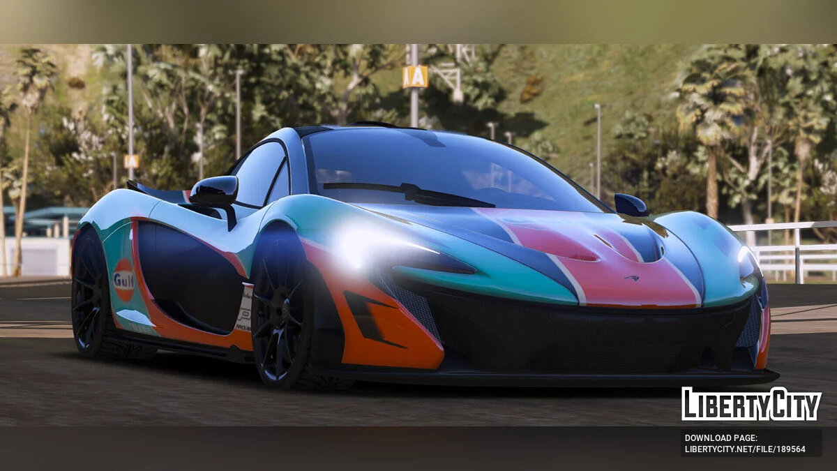 2014 McLaren P1-Uniform-GULF (Reference from FH3) v1.3 / GTA 5