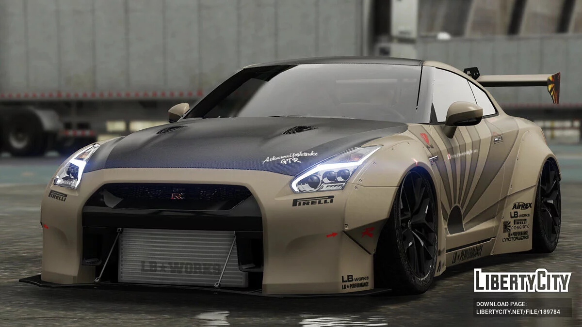 2017 Nissan GTR - Uniform (Reference from Liberty Walk) v1.0 / GTA 5