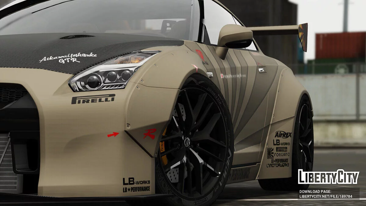 2017 Nissan GTR - Uniform (Reference from Liberty Walk) v1.0 / GTA 5
