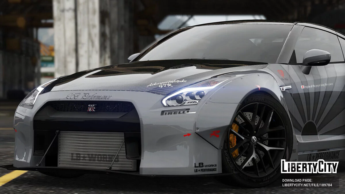 2017 Nissan GTR - Uniform (Reference from Liberty Walk) v1.0 / GTA 5
