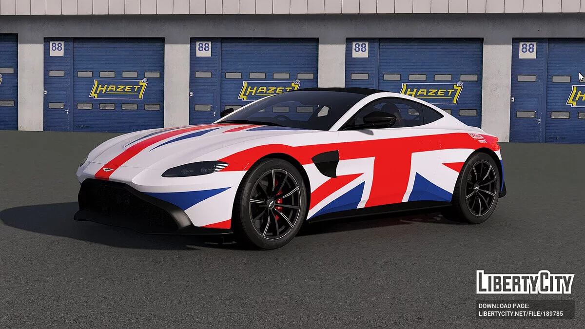 2018 Aston Martin Vantage GREAT Union Jack livery / GTA 5