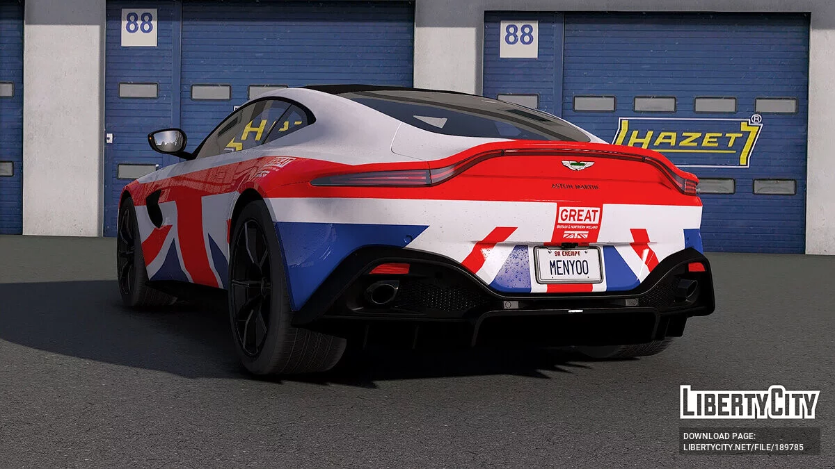 2018 Aston Martin Vantage GREAT Union Jack livery / GTA 5