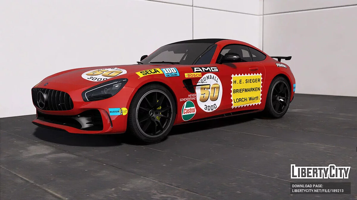 Mercedes-Benz AMG GT R 2017 Red Pig / GTA 5