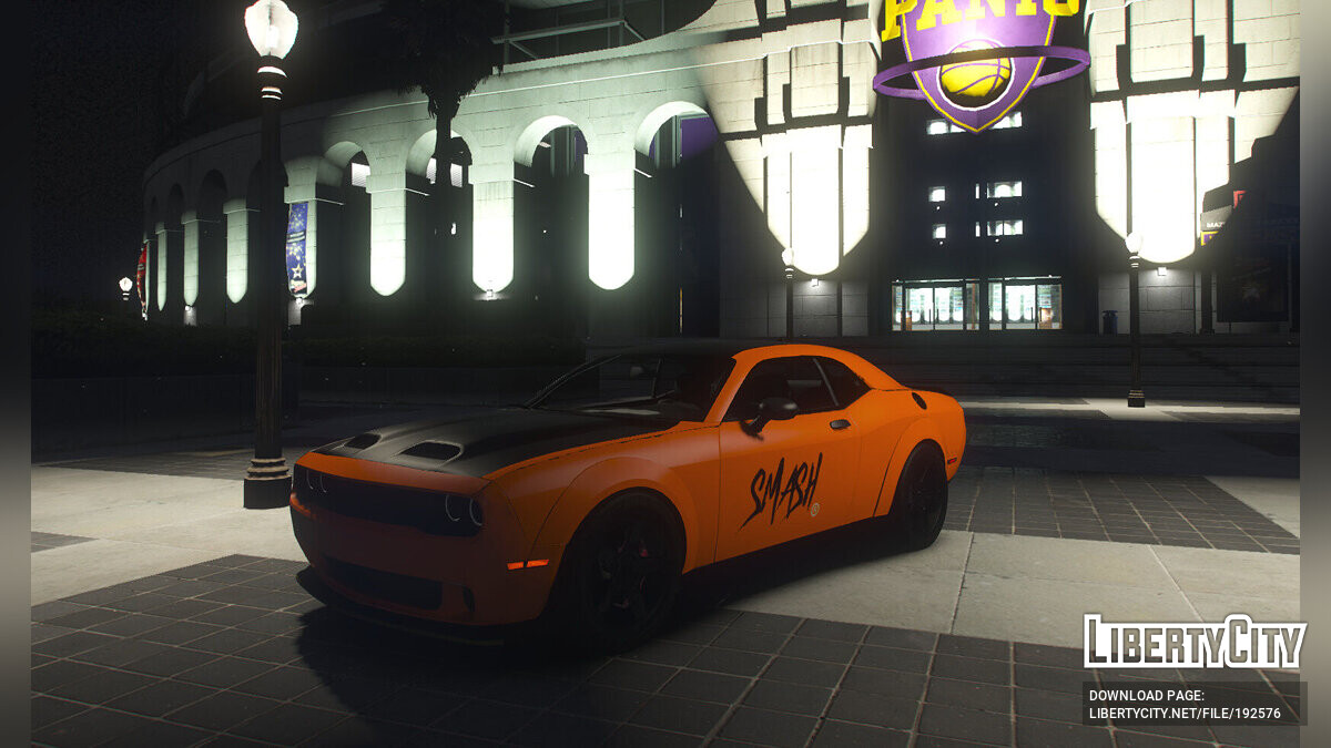 Скачать Smash Car Paintjob для Dodge Challenger 1.0 1KOCSIS_SRT 2023 для  GTA 5