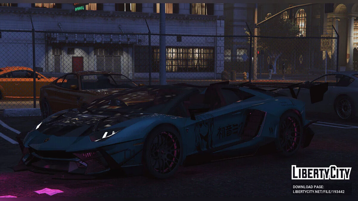 Lamborghini Aventador LP700-4 Roadster (Hatsune Miku - Project DIVA) / GTA 5