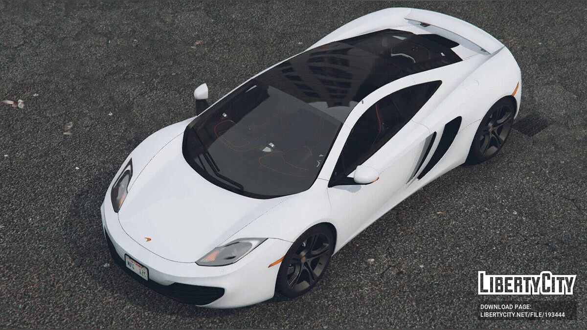 McLaren MP4-12C (Black Parts) FINAL / GTA 5