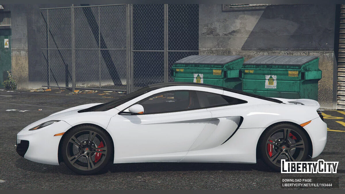 McLaren MP4-12C (Black Parts) FINAL / GTA 5