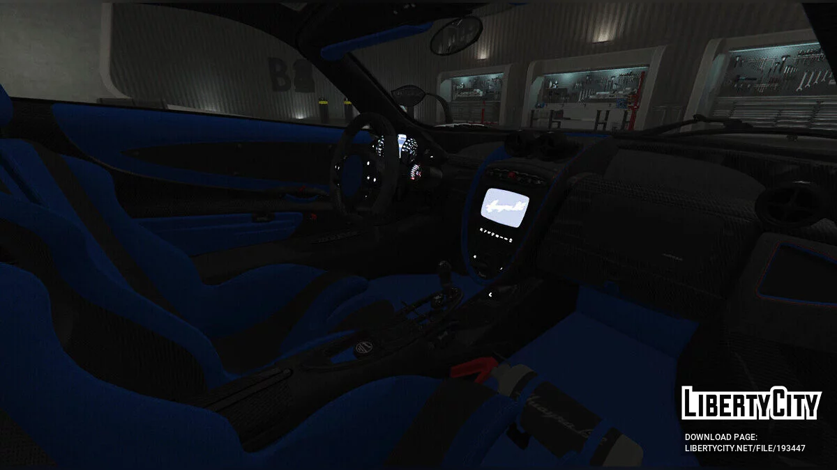 Pagani Huayra BC Blue Accents FINAL / GTA 5