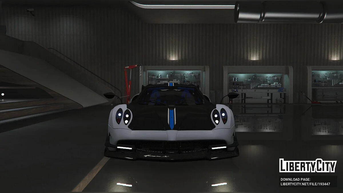 Pagani Huayra BC Blue Accents FINAL / GTA 5