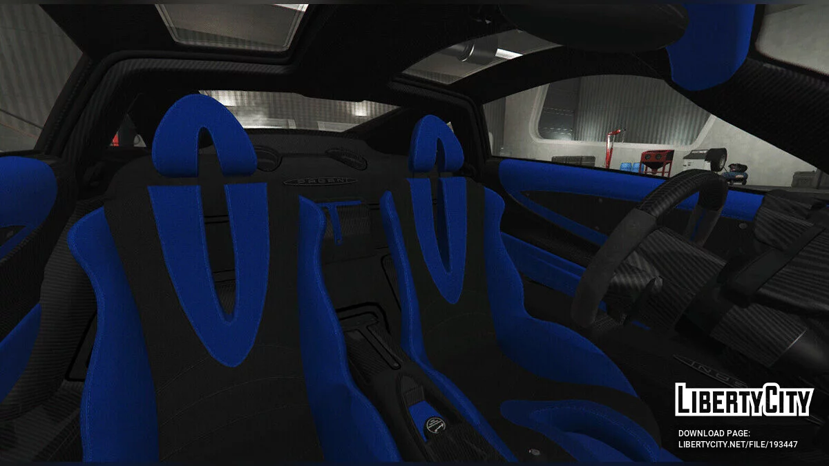 Pagani Huayra BC Blue Accents FINAL / GTA 5
