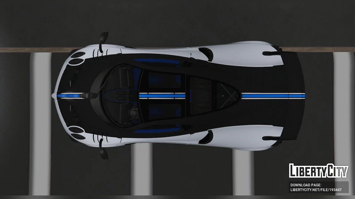 Pagani Huayra BC Blue Accents FINAL / GTA 5