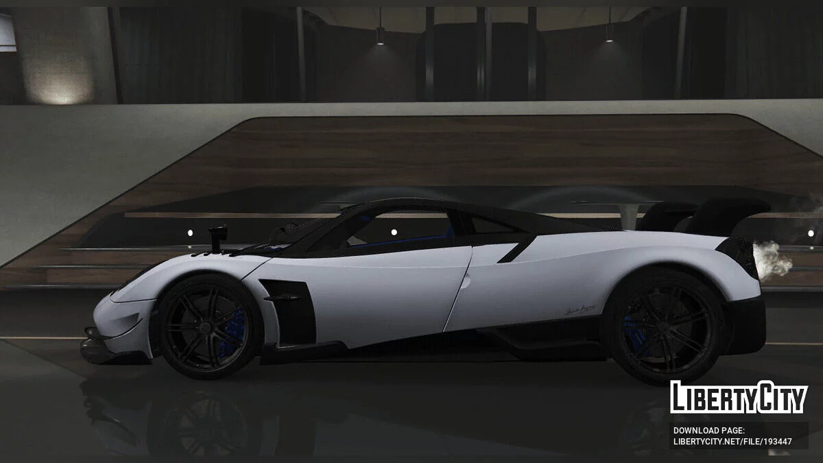 Pagani Huayra BC Blue Accents FINAL / GTA 5