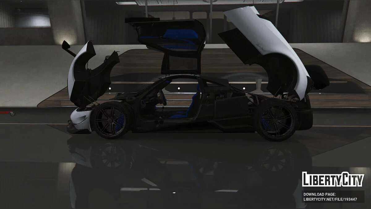 Pagani Huayra BC Blue Accents FINAL / GTA 5