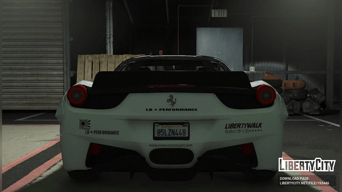 Simon Motorsport's Ferrari 458 Italia Liberty Walk x Oakley Design FINAL / GTA 5