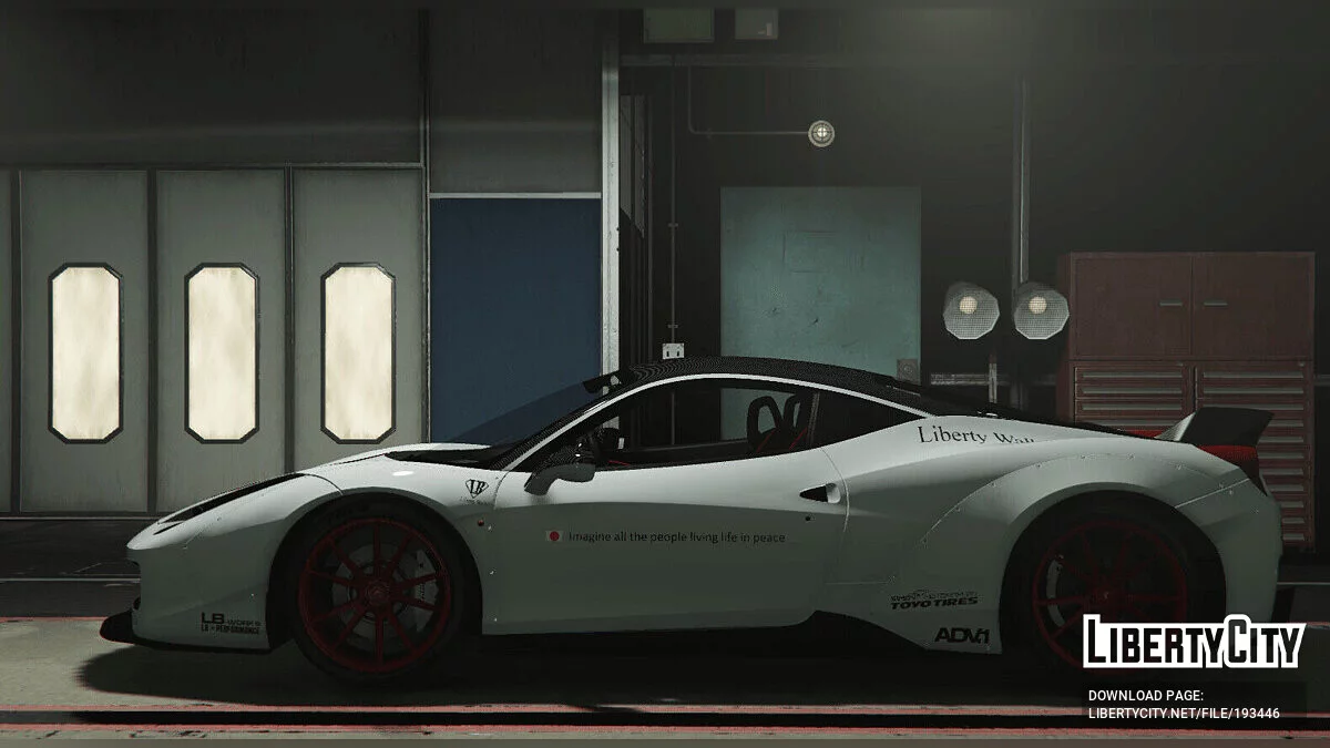 Simon Motorsport's Ferrari 458 Italia Liberty Walk x Oakley Design FINAL / GTA 5