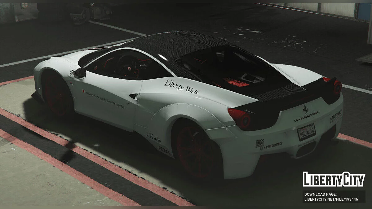 Simon Motorsport's Ferrari 458 Italia Liberty Walk x Oakley Design FINAL / GTA 5