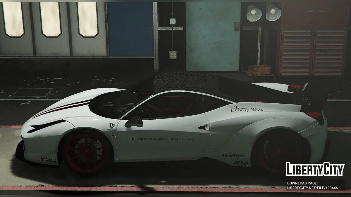 Simon Motorsport's Ferrari 458 Italia Liberty Walk x Oakley Design FINAL / GTA 5