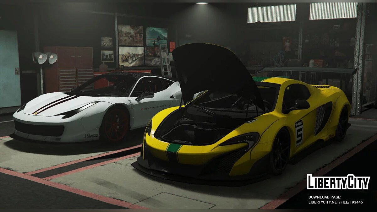 Simon Motorsport's Ferrari 458 Italia Liberty Walk x Oakley Design FINAL / GTA 5