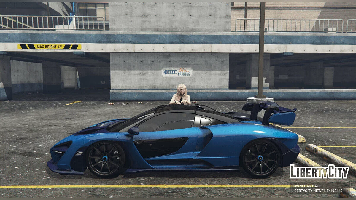SMEE150 MSO McLaren Senna (Dark Blue Carbon Fiber) [Livery] FINAL / GTA 5