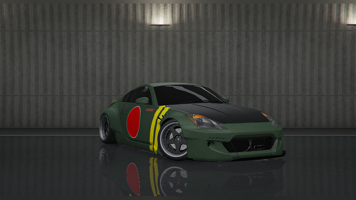 Скачать 2003 Nissan 350Z WAR MACHINE Livery Final для GTA 5