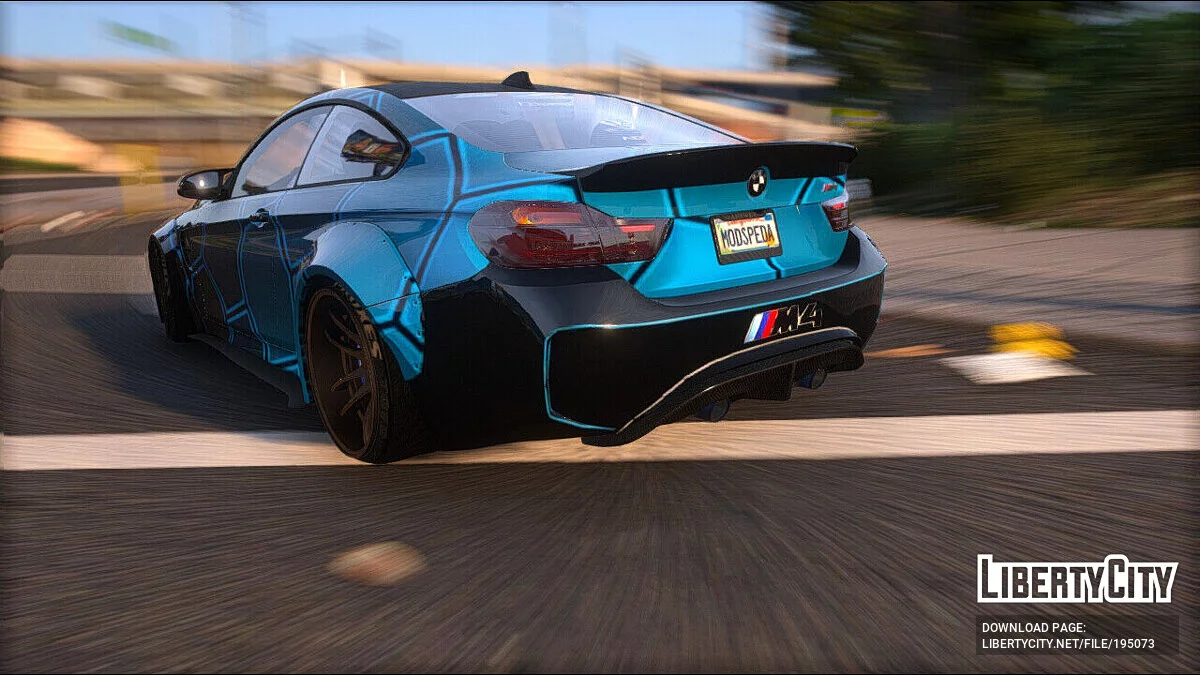 2014 BMW M4 HEXA Livery v1.0 / GTA 5