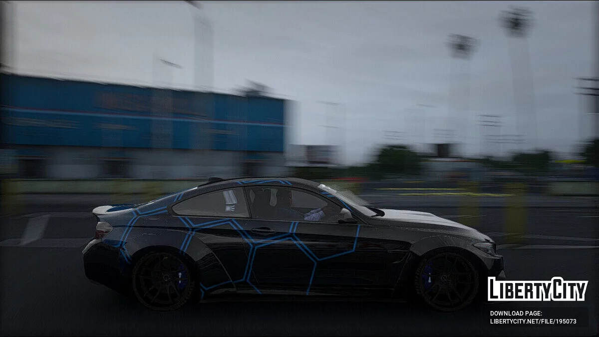 2014 BMW M4 HEXA Livery v1.0 / GTA 5